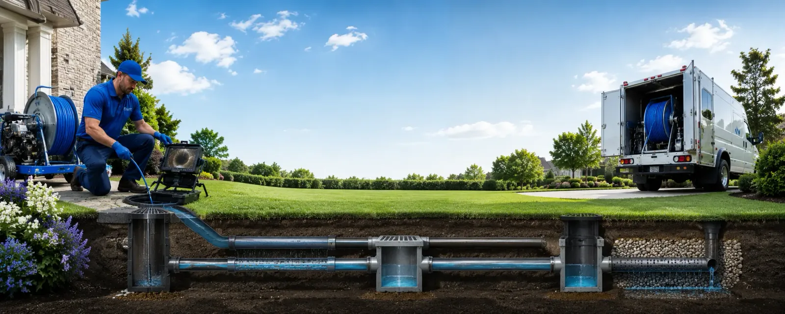 Outdoor drain cleaning information for Dry Creek, LA